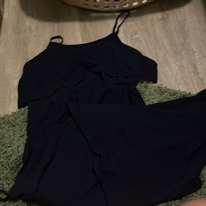 Blue long maxi dress